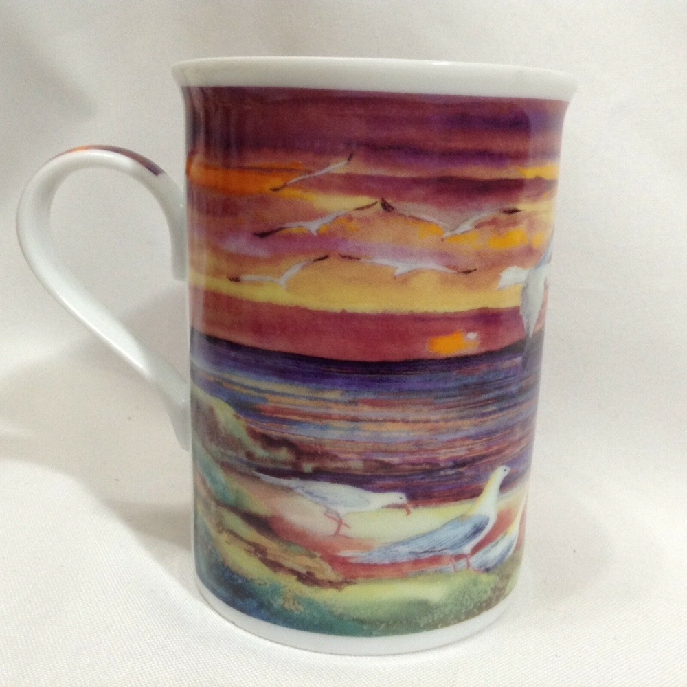 Seagulls Mckenna Greenbrier Sunset Ocean Mug